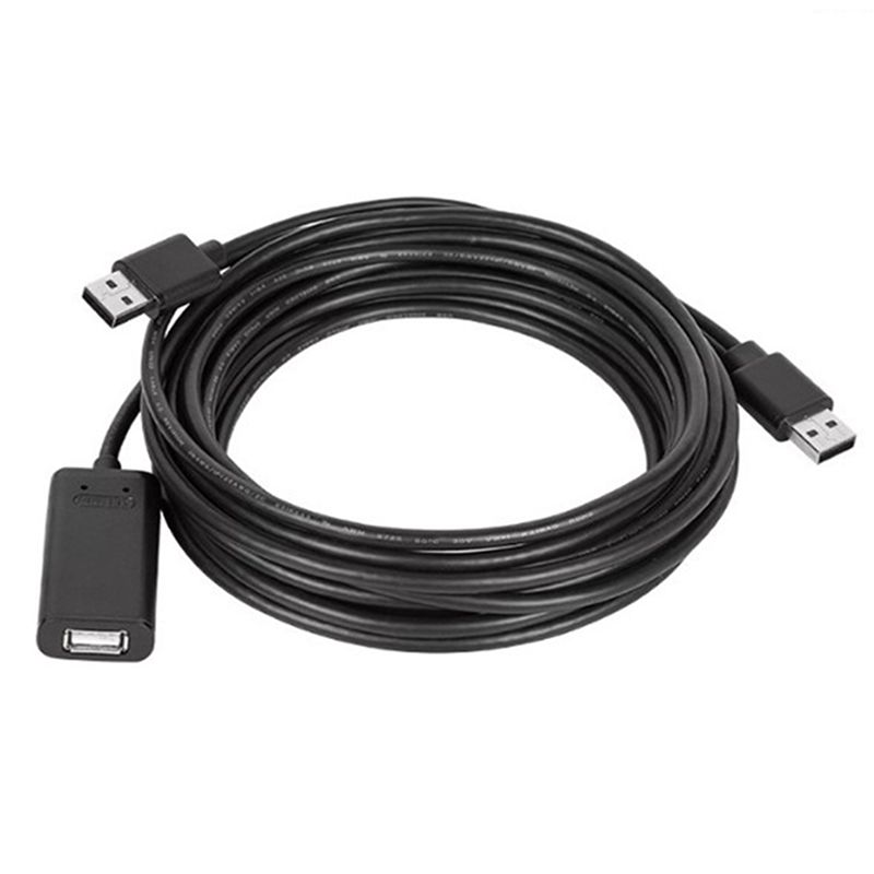 Cáp nối dài USB 2.0 AM-AF 1 đầu đực 1 đầu cái 10 mét có cấp nguồn UNITEK Y-278 - Phụ Kiện Điện Tử Việt Nam