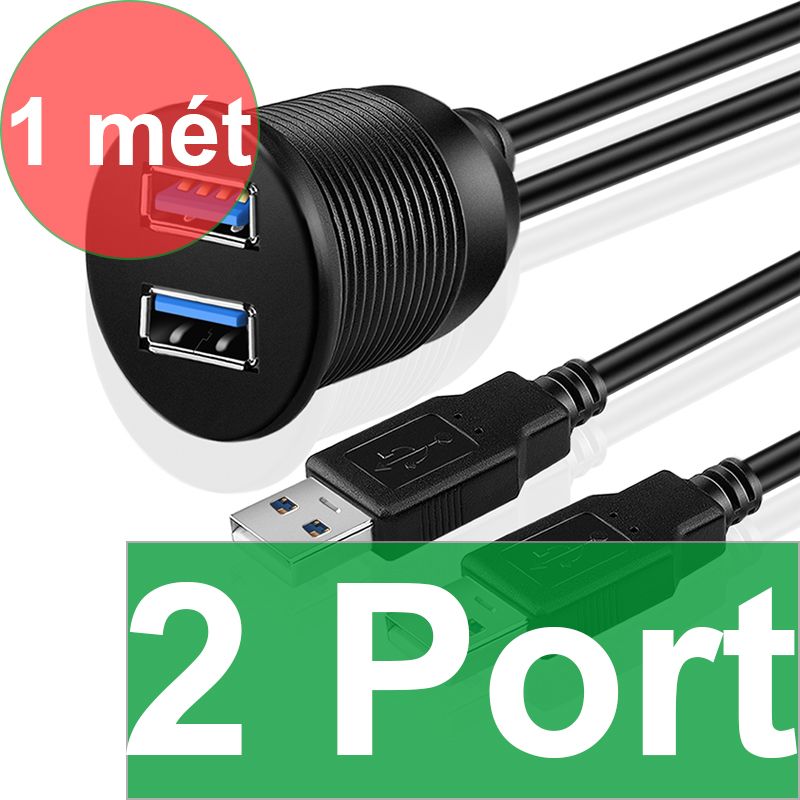 Cáp nối dài USB 3.0 1 mét lắp bảng điều khiển 1 cổng - USB 3.0 Flush Mount Cable 1 port - Phụ Kiện Điện Tử Việt Nam