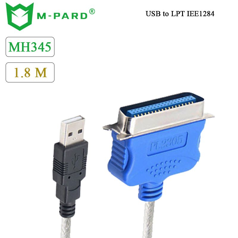 Cáp máy in USB to LPT IEEE1284 chính hãng M-pard MH345 dài 1.8M - Phụ Kiện Điện Tử Việt Nam