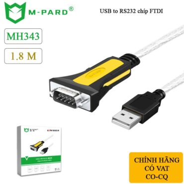 USB to COM DB9 RS232 chip FTDI dài 1,8M M-PARD MH343 - Phụ Kiện Điện Tử Việt Nam