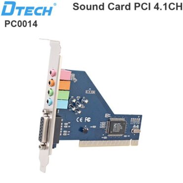 Cạc sound 4.1 lắp máy tính để bàn cắm khe PCI chính hãng DTECH - Phụ Kiện Điện Tử Việt Nam