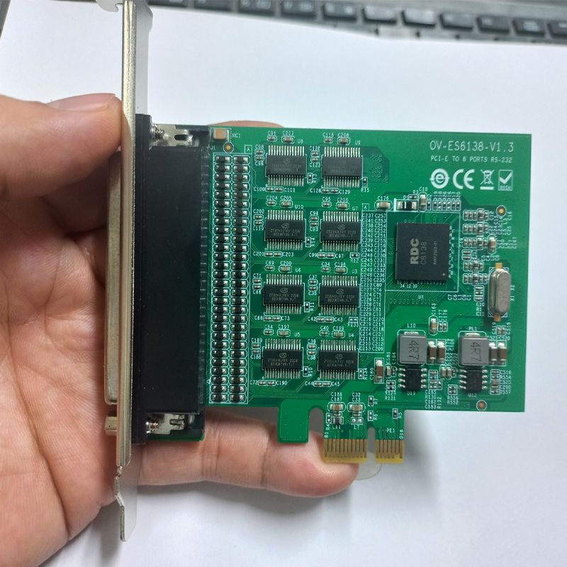 Card PCI-E 1x mở rộng ra 8 cổng RS232 DB9 Syba FG-EMT09A / FG-EMT08S - Phụ Kiện Điện Tử Việt Nam