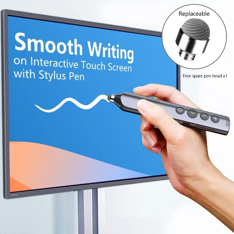 Bút trình chiếu Bluetooth dùng cho màn hình tương tác, LED Norwii N10S Pro laser màu xanh - Phụ Kiện Điện Tử Việt Nam