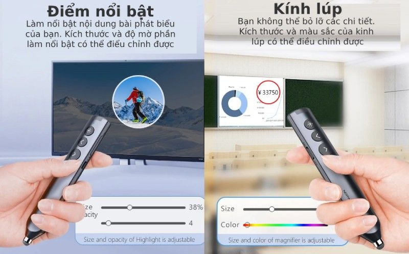 Bút trình chiếu Bluetooth dùng cho màn hình tương tác, LED Norwii N10S Pro laser màu xanh - Phụ Kiện Điện Tử Việt Nam