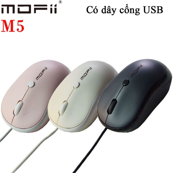 Chuột có dây Mofii cổng USB nhiều màu dễ thương M5
