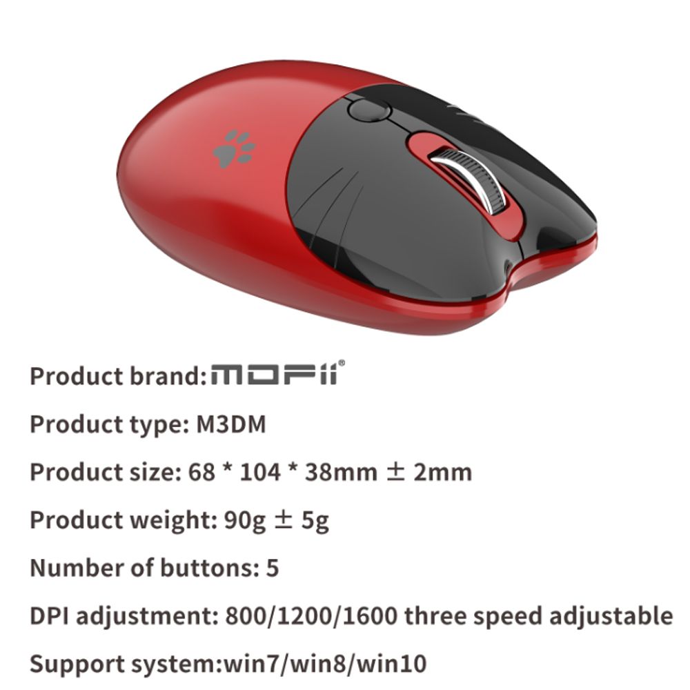 Chuột máy tính không dây bluetooth 2.4G dual model chính hãng Mofii M3DM - Phụ Kiện Điện Tử Việt Nam