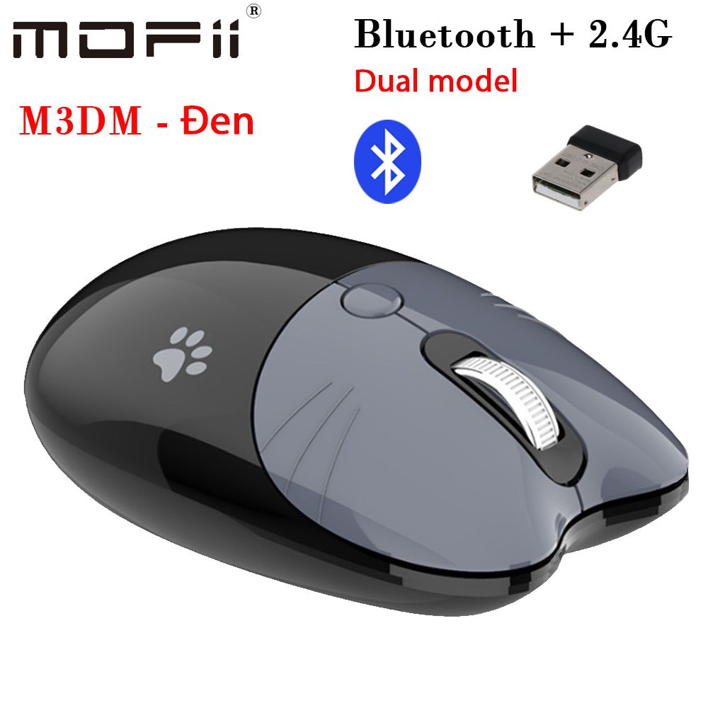 Chuột máy tính không dây bluetooth 2.4G dual model chính hãng Mofii M3DM - Phụ Kiện Điện Tử Việt Nam