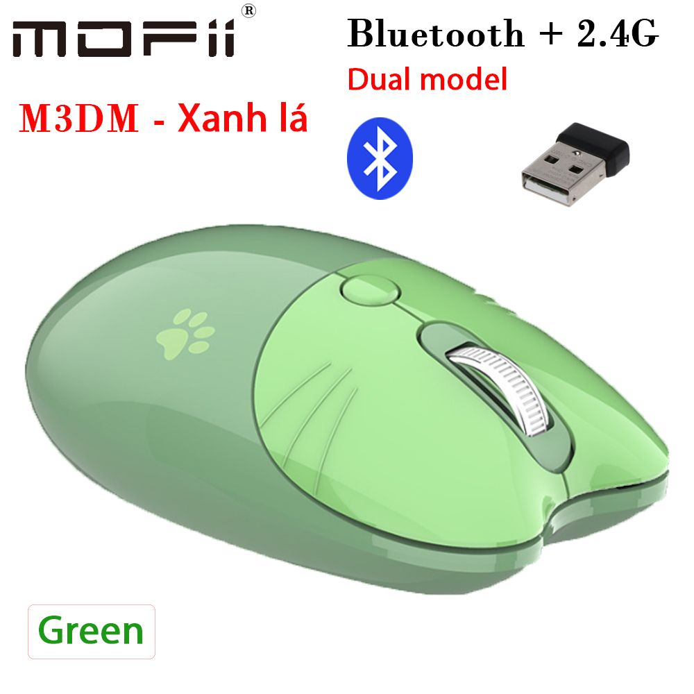 Chuột máy tính không dây bluetooth 2.4G dual model chính hãng Mofii M3DM - Phụ Kiện Điện Tử Việt Nam