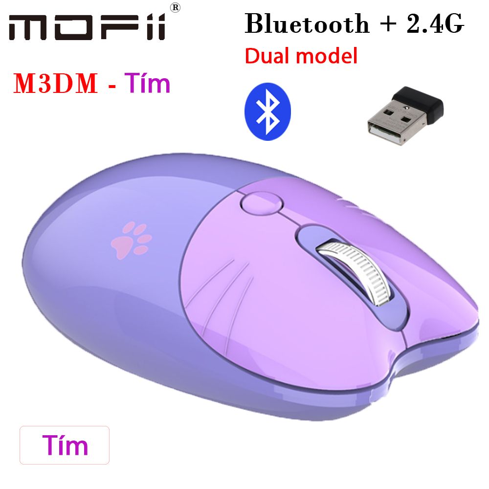 Chuột máy tính không dây bluetooth 2.4G dual model chính hãng Mofii M3DM - Phụ Kiện Điện Tử Việt Nam