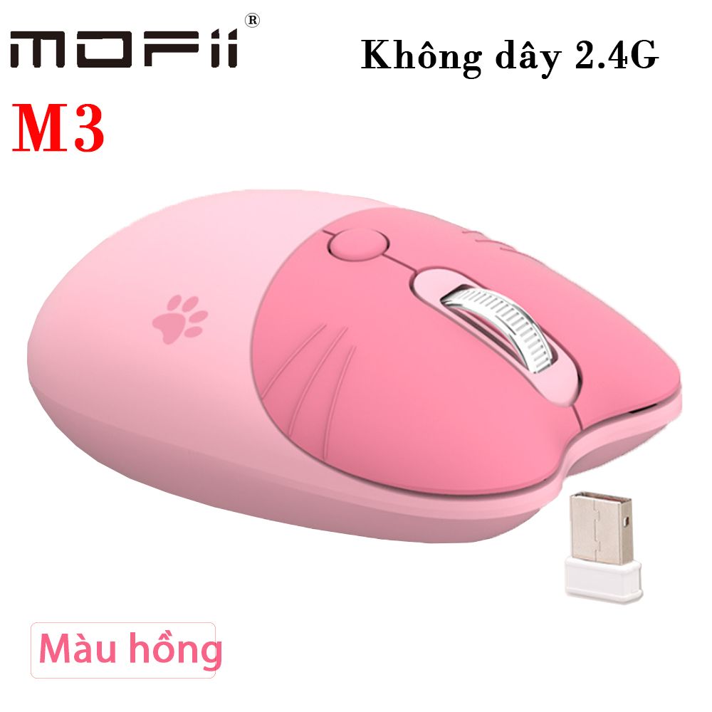 Chuột không dây Mofii 2.4G nhiều màu kiểu dáng kute M3 - Phụ Kiện Điện Tử Việt Nam