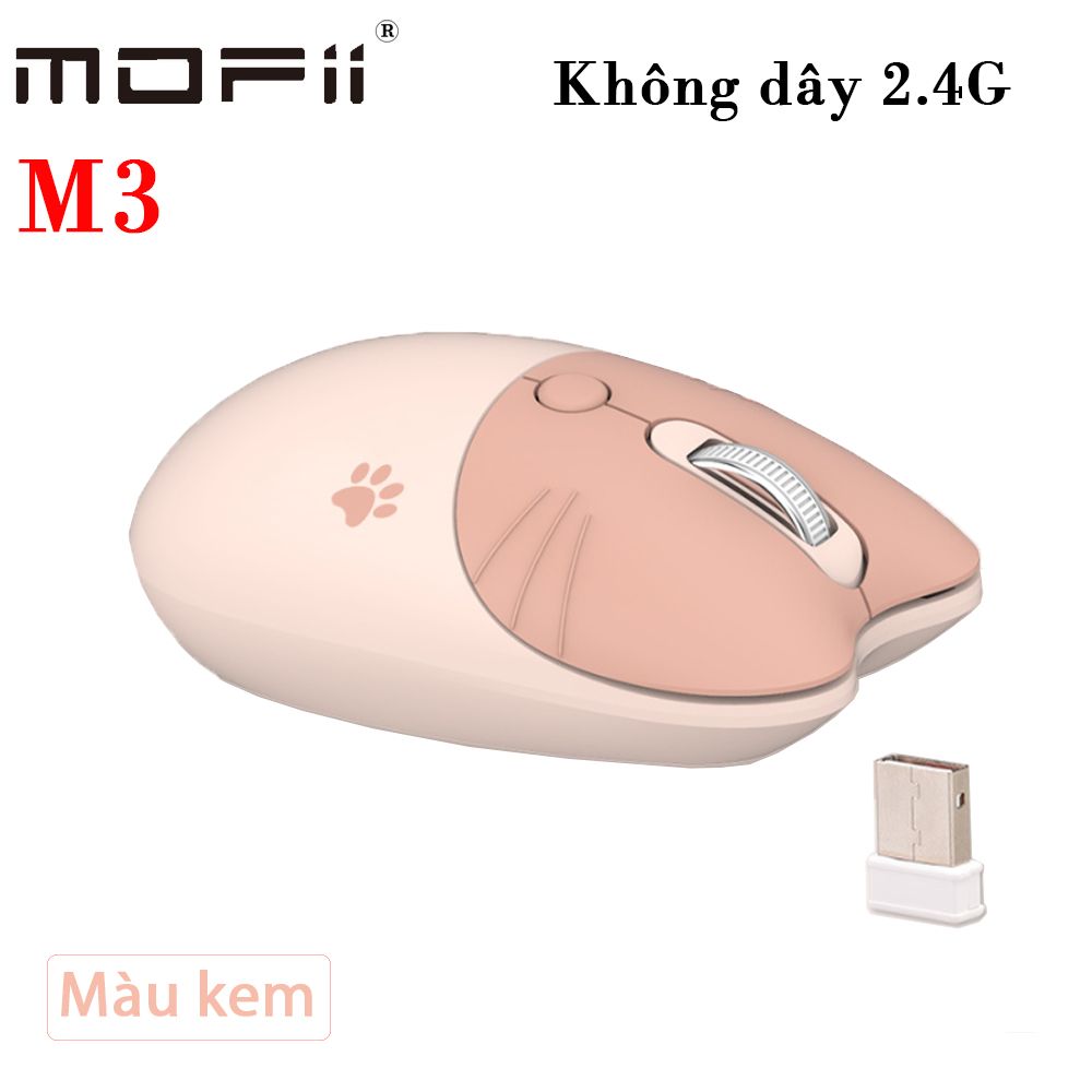 Chuột không dây Mofii 2.4G nhiều màu kiểu dáng kute M3 - Phụ Kiện Điện Tử Việt Nam