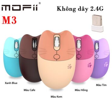 Chuột không dây Mofii 2.4G nhiều màu kiểu dáng kute M3 - Phụ Kiện Điện Tử Việt Nam