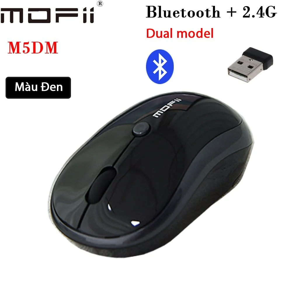 Chuột bluetooth 2 trong 1 nhiều màu Mofii M5DM - Phụ Kiện Điện Tử Việt Nam