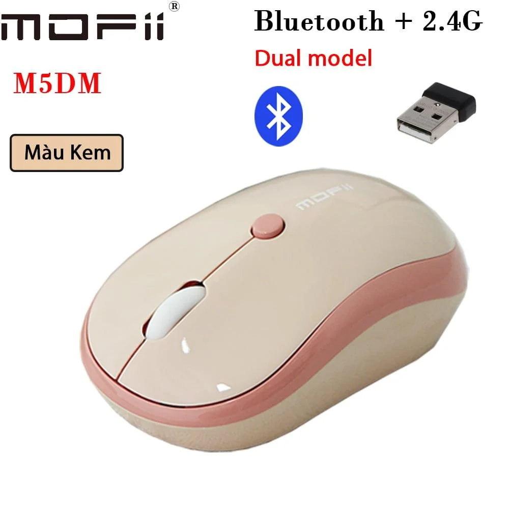 Chuột bluetooth 2 trong 1 nhiều màu Mofii M5DM - Phụ Kiện Điện Tử Việt Nam