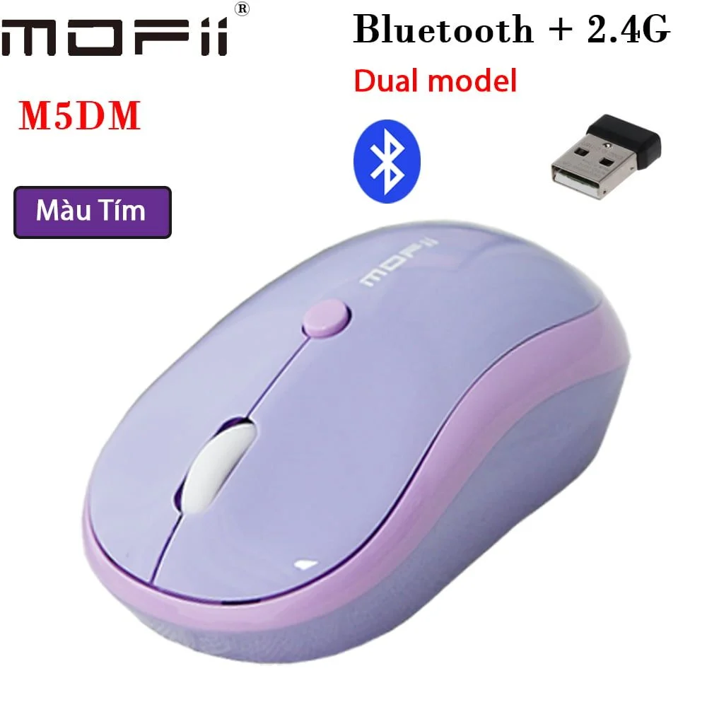 Chuột bluetooth 2 trong 1 nhiều màu Mofii M5DM - Phụ Kiện Điện Tử Việt Nam