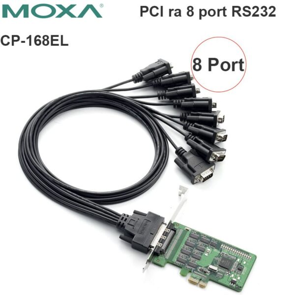 Card PCI-E 1X to 8 Port RS232 Moxa CP-168EL