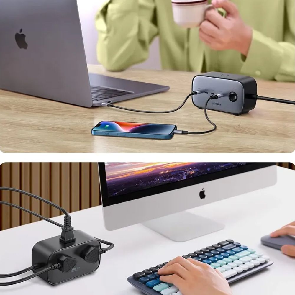 Bộ sạc nhanh 100W Ugreen 40896 GaN 2 DigiNest Pro USB C cho điện thoại, máy tính bảng, laptop - Phụ Kiện Điện Tử Việt Nam