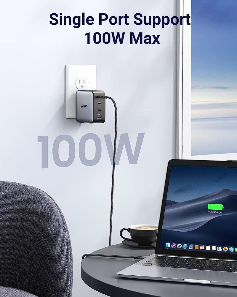 Củ sạc nhanh USB Type C 4 cổng 100W GaN Hỗ trợ QC4+, PD3.0 Ugreen 40737 CD226 - Phụ Kiện Điện Tử Việt Nam