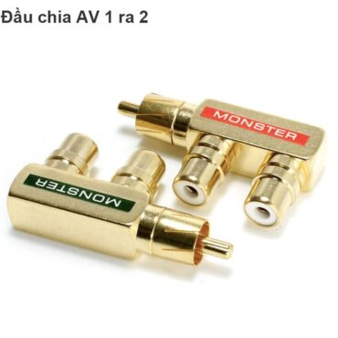 Rắc chia RCA 1 ra 2 Monster 1 chiếc - Phụ Kiện Điện Tử Việt Nam