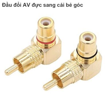 Đầu đổi AV/RCA đực sang cái bẻ góc (1 chiếc) - Phụ Kiện Điện Tử Việt Nam
