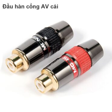 Đầu hàn AV/RCA cổng cái Monster (1 chiếc) - Phụ Kiện Điện Tử Việt Nam