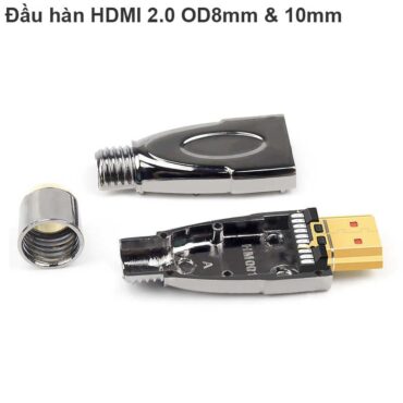 Đầu hàn HDMI 1.4/2.0+ vỏ ốp kim loại 8mm và 10mm - Phụ Kiện Điện Tử Việt Nam