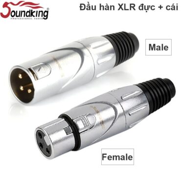 Đầu hàn giắc XLR Cannon Soundking QRP-C03-02 Female & QRP-C04-02 Male - Phụ Kiện Điện Tử Việt Nam