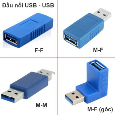 Đầu nối USB 3.0 AF-AF và AM-AF và đầu USB 3.0 AM-AF bẻ góc - Phụ Kiện Điện Tử Việt Nam