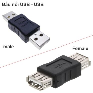 Đầu nối USB 2.0 Male to Male và Female to Female - Phụ Kiện Điện Tử Việt Nam