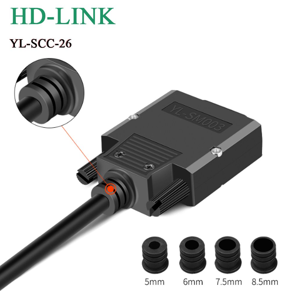 Đầu bấm cổng DB26 cái female bắt vít kèm vỏ ốp nhựa chân đồng HD-LINK YL-SCC-26F - Phụ Kiện Điện Tử Việt Nam