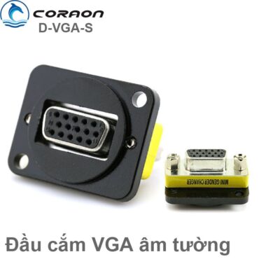 Đầu cắm VGA Female gắn trên bảng điều khiển hoặc âm tường âm sàn Coraon D-VGA-S - Phụ Kiện Điện Tử Việt Nam
