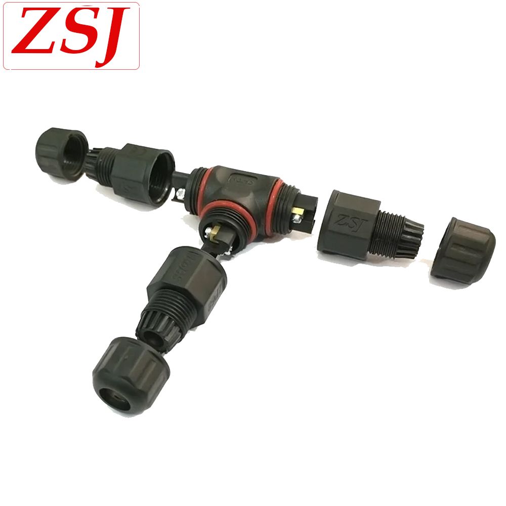 Đầu nối điện ngoài trời phân nhánh chữ T - 3 lõi chống nước IP68 8-15mm ZSJ L25T3 - Phụ Kiện Điện Tử Việt Nam