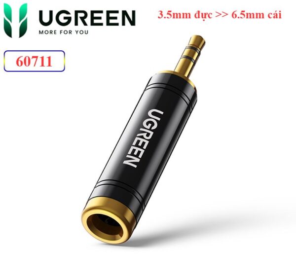 Đầu chuyển audio 6.3mm sang 3.5mm Ugreen 60711 AV168