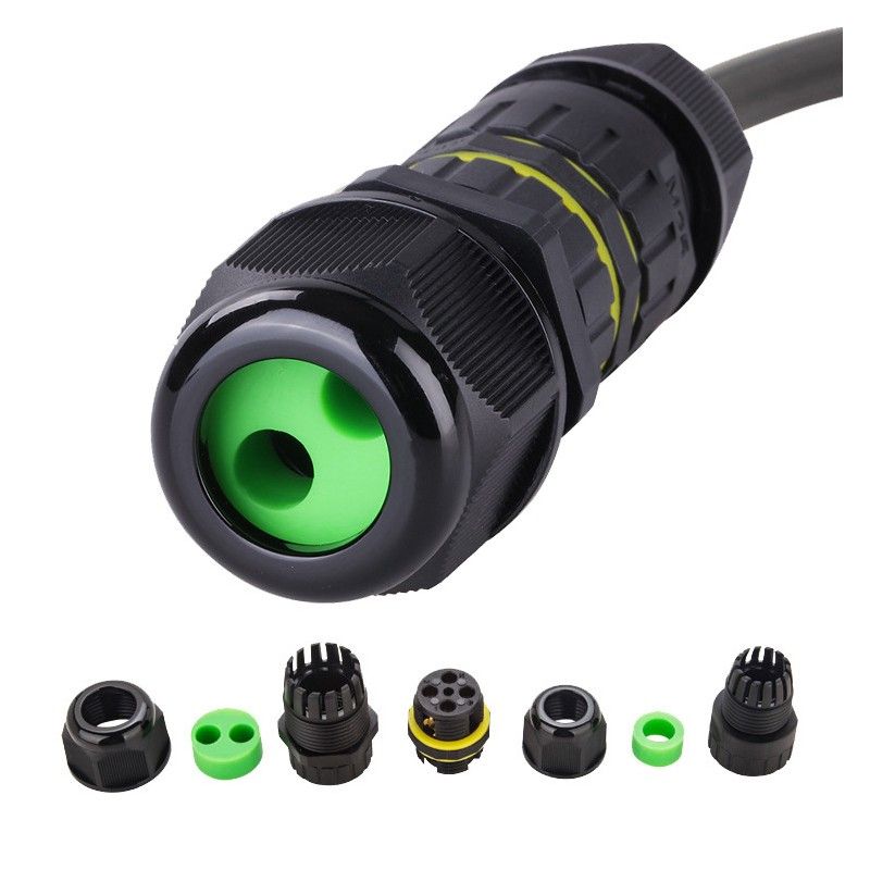 Đầu cút nối điện chia 2 dây chống nước IP68 2 lõi chính hãng E-Weichat EW-M25-3T - Phụ Kiện Điện Tử Việt Nam