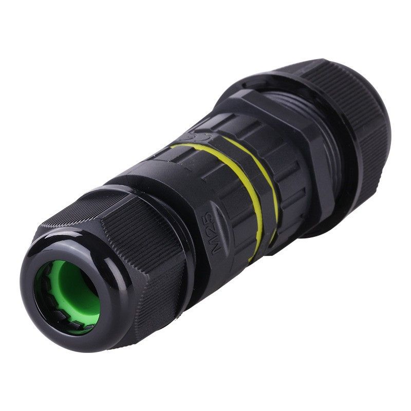 Đầu cút nối điện chia 2 dây chống nước IP68 2 lõi chính hãng E-Weichat EW-M25-3T - Phụ Kiện Điện Tử Việt Nam