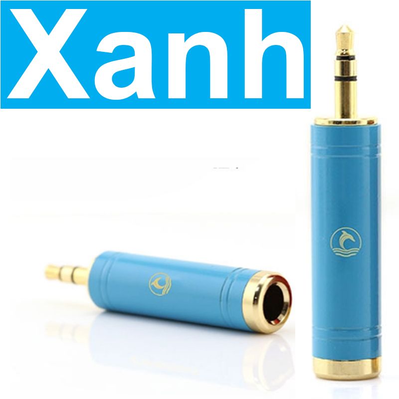 Đầu chuyển đổi âm thanh 3.5mm đực sang 6.35 cái stereo Coraon Z-227-2 xanh / Z-227-6 đỏ - Phụ Kiện Điện Tử Việt Nam