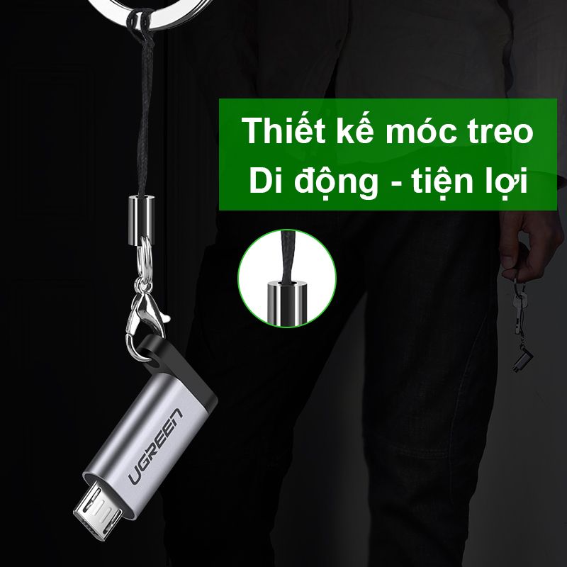 Đầu đổi Micro USB đực sang USB type C cái Ugreen 50590 - Phụ Kiện Điện Tử Việt Nam
