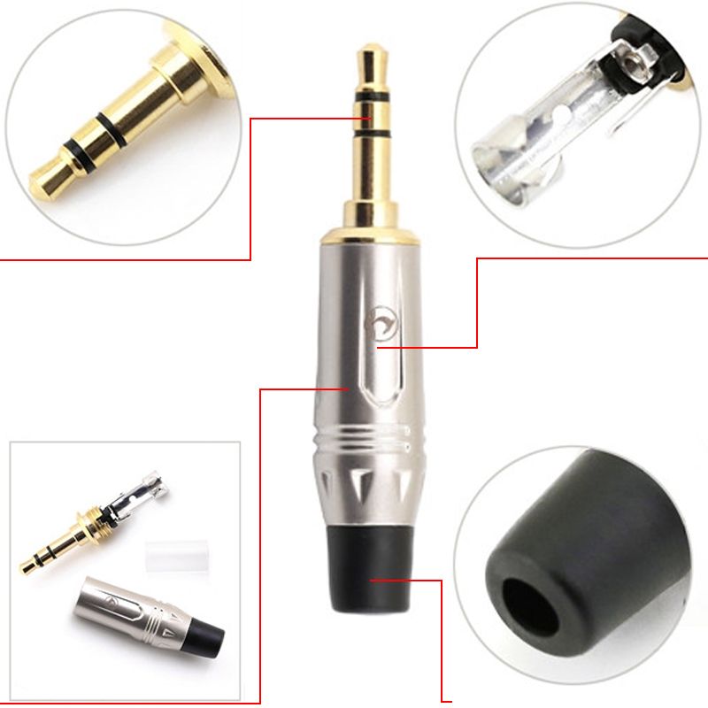 Đầu hàn giắc cắm âm thanh 3.5mm cỡ nhỏ mạ vàng Coraon LCS3G (1 chiếc) - Phụ Kiện Điện Tử Việt Nam