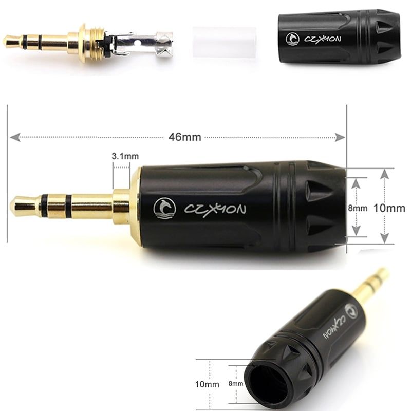 Đầu hàn giắc cắm loa 3.5mm stereo Coraon LCS3LG (1 chiếc) - Phụ Kiện Điện Tử Việt Nam