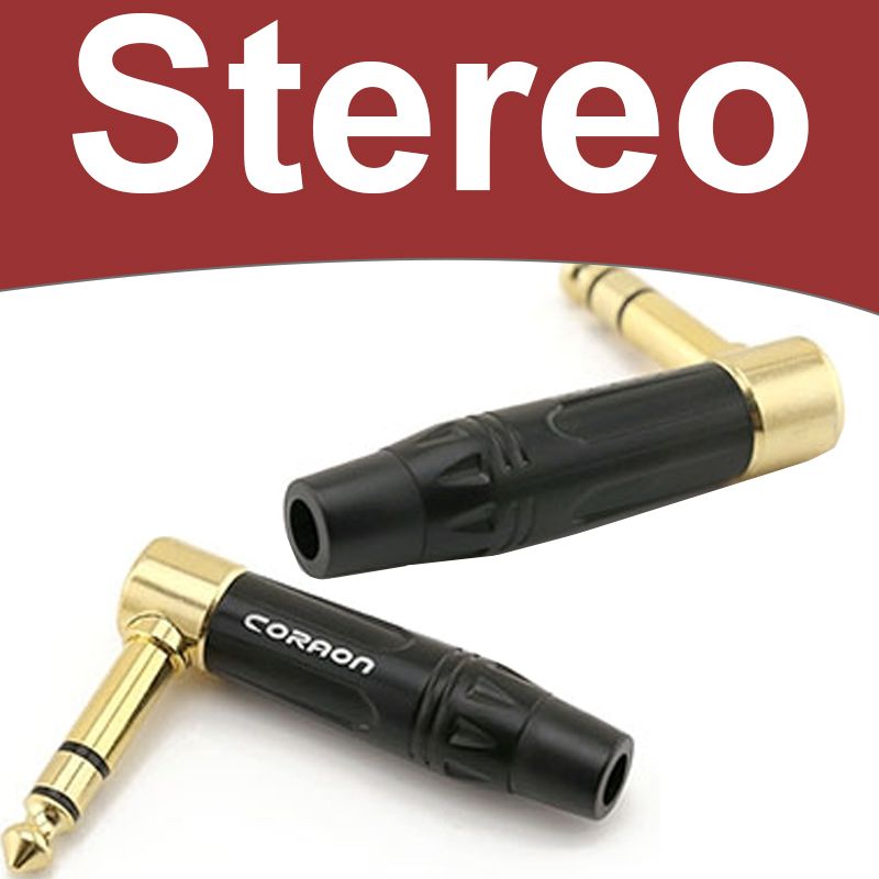 Đầu hàn jack cắm 6.35mm Stereo và 6.35mm Mono cong bẻ góc Coraon Z-NP3RX-B Z-NP2RX-B - Phụ Kiện Điện Tử Việt Nam