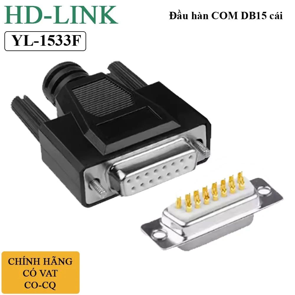 Đầu hàn Com DB15 Female và Male vỏ ốp mềm - Phụ Kiện Điện Tử Việt Nam