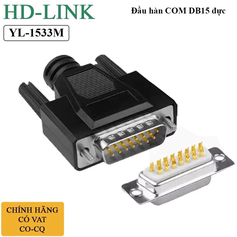 Đầu hàn Com DB15 Female và Male vỏ ốp mềm - Phụ Kiện Điện Tử Việt Nam