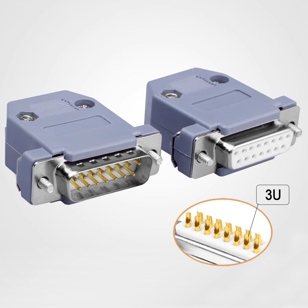 Đầu hàn Com RS232 DB15 chân đồng vỏ ốp nhựa cứng HD-Link YL-1513 - Phụ Kiện Điện Tử Việt Nam