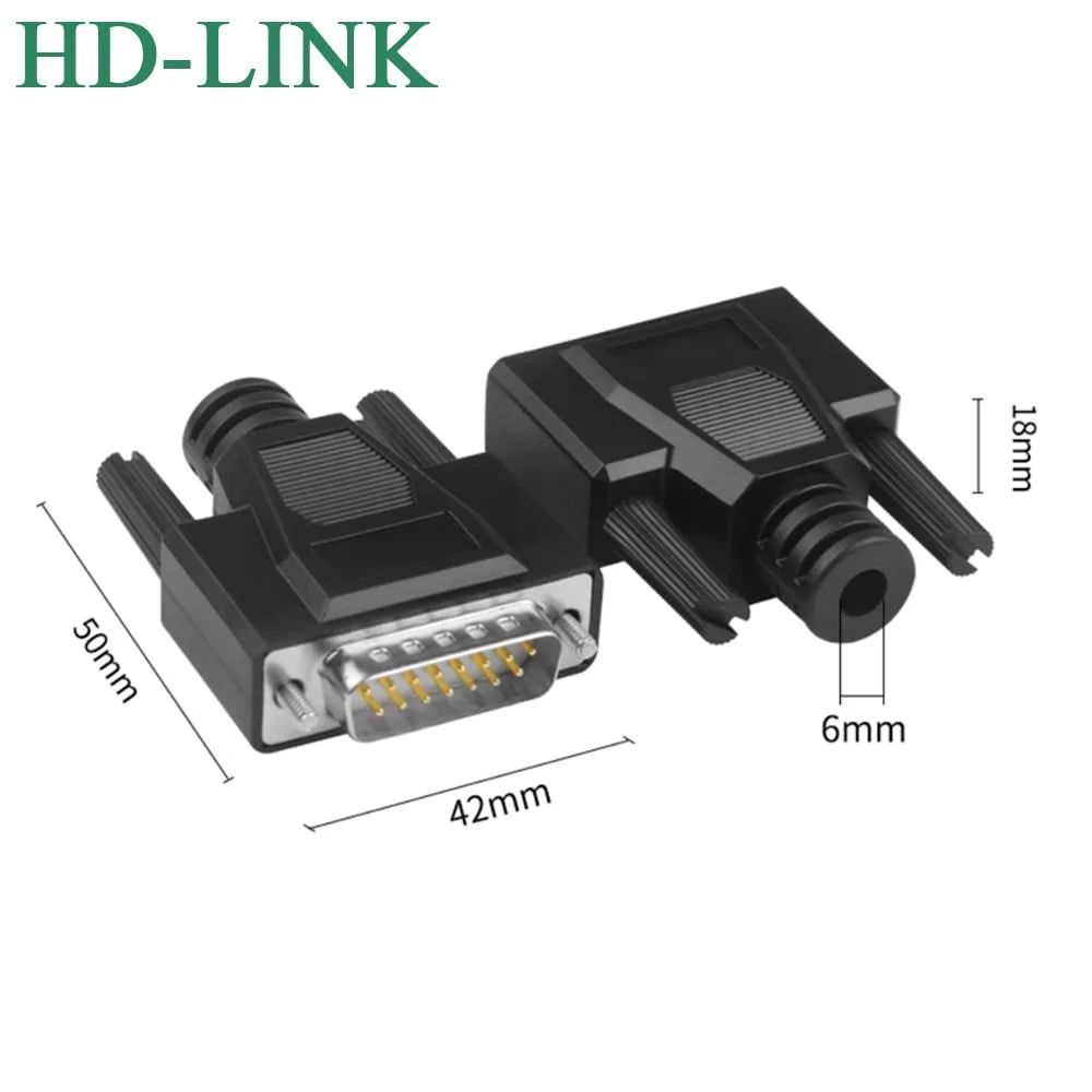 Đầu hàn Com DB15 Female và Male vỏ ốp mềm - Phụ Kiện Điện Tử Việt Nam