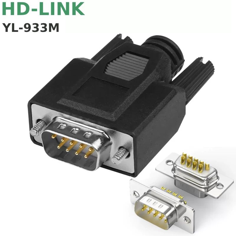Đầu hàn COM DB9 chân đồng vỏ ốp nhựa dẻo HD-Link 933F 933M - Phụ Kiện Điện Tử Việt Nam