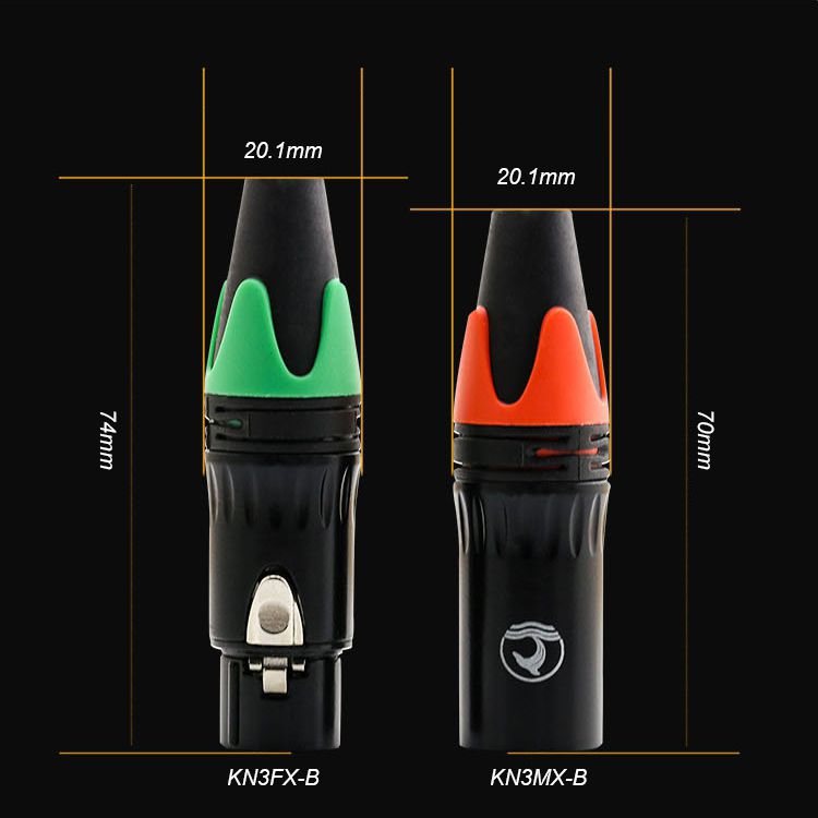 Đầu hàn cổng XLR cannon 3PIN cổng đực male-female Coraon KN3MX-B - KN3FX-B - Phụ Kiện Điện Tử Việt Nam