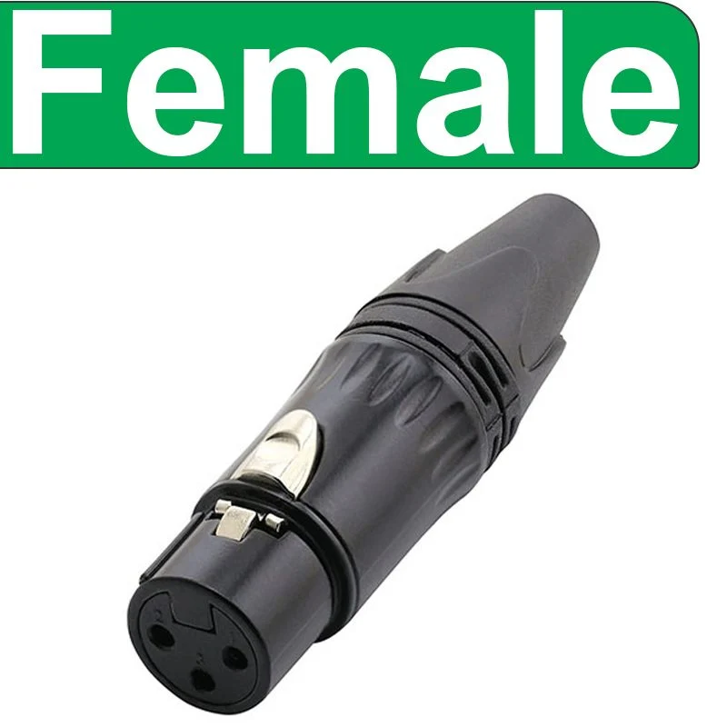 Đầu hàn cổng XLR cannon 3PIN cổng đực male-female Coraon KN3MX-B - KN3FX-B - Phụ Kiện Điện Tử Việt Nam