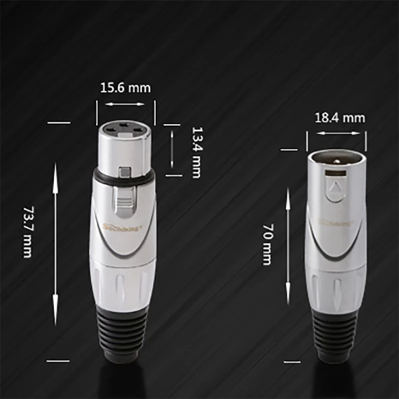 Đầu hàn giắc XLR Cannon Soundking QRP-C03-02 Female & QRP-C04-02 Male - Phụ Kiện Điện Tử Việt Nam