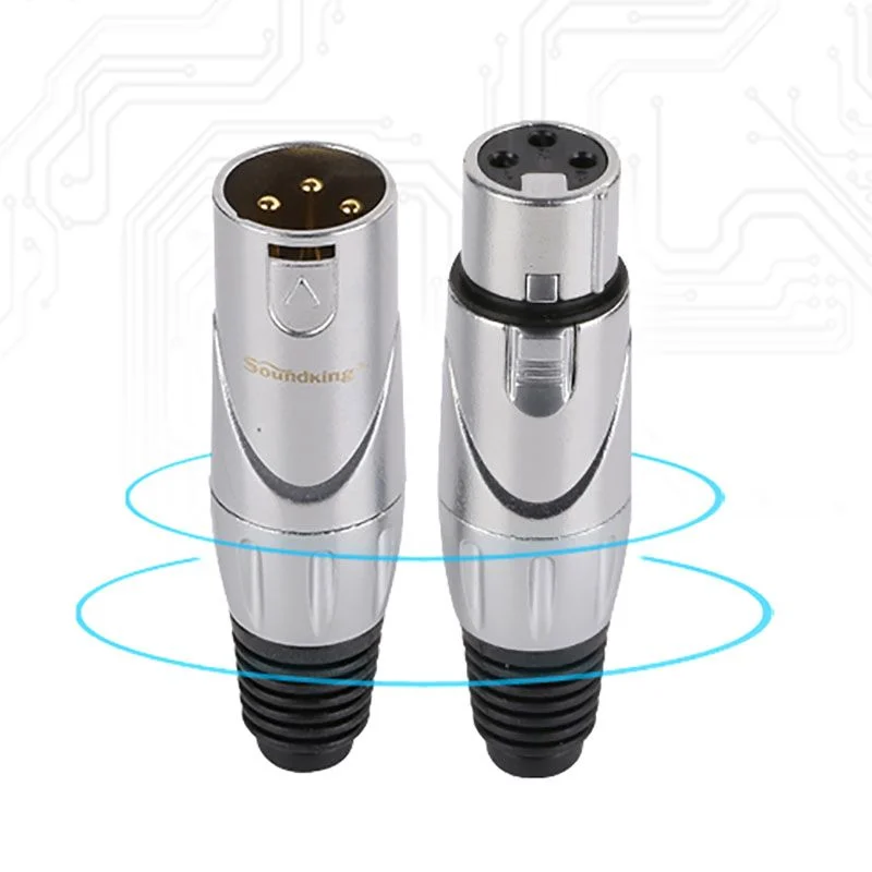 Đầu hàn giắc XLR Cannon Soundking QRP-C03-02 Female & QRP-C04-02 Male - Phụ Kiện Điện Tử Việt Nam