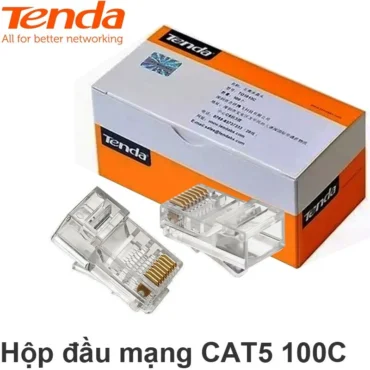 Hạt mạng Tenda Rj45 hộp 100 hạt, dùng cho dây mạng CAT5, 5e TD-1013C - Phụ Kiện Điện Tử Việt Nam